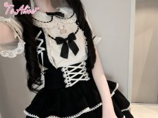 画像15: 【ToAlice】C8890うさちゃんくり抜きトップス (15)