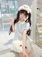 画像9: 【送料無料】C8899 あざらし刺繍入りプリーツスカパン《予約受付》 (9)