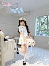 画像14: 【送料無料】C8899 あざらし刺繍入りプリーツスカパン《予約受付》 (14)