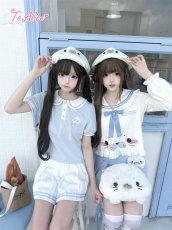 画像7: 【送料無料】C8903マリンカラープリーツスカパン《予約受付》 (7)