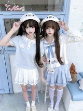 画像8: 【送料無料】C8903マリンカラープリーツスカパン《予約受付》 (8)