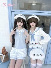 画像9: 【送料無料】C8903マリンカラープリーツスカパン《予約受付》 (9)