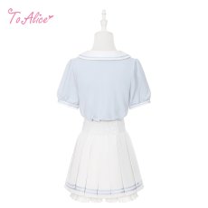 画像3: 【送料無料】C8899 あざらし刺繍入りプリーツスカパン《予約受付》 (3)