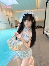 画像26: 【送料無料】C8914 デイジー×ギンガムチェックビキニ《予約受付》 (26)