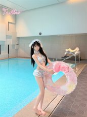 画像28: 【送料無料】C8914 デイジー×ギンガムチェックビキニ《予約受付》 (28)