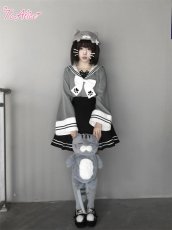 画像3: 【送料無料】C8925ねこちゃんセーラーワンピース《予約受付》 (3)