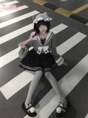 画像13: 【送料無料】C8925ねこちゃんセーラーワンピース《予約受付》 (13)