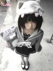 画像16: 【送料無料】C8925ねこちゃんセーラーワンピース《予約受付》 (16)