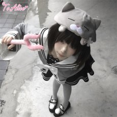 画像17: 【送料無料】C8925ねこちゃんセーラーワンピース《予約受付》 (17)