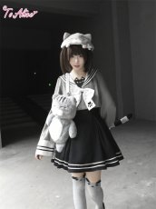 画像6: 【送料無料】C8925ねこちゃんセーラーワンピース《予約受付》 (6)