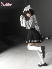 画像9: 【送料無料】C8925ねこちゃんセーラーワンピース《予約受付》 (9)