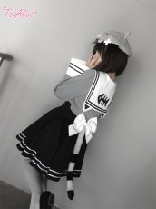 画像10: 【送料無料】C8925ねこちゃんセーラーワンピース《予約受付》 (10)
