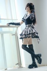 画像3: 【Puppet Bombs】QS67 ３連リボンアームカバー【30％OFF】 (3)