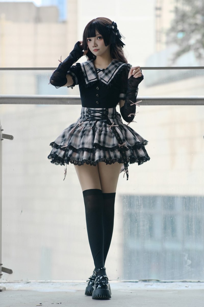 画像2: 【Puppet Bombs】QS67 ３連リボンアームカバー【30％OFF】 (2)