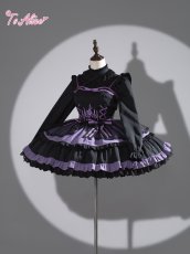 画像2: 【ToAlice】F112ぷっくりお袖のフリルスタンドブラウス (2)
