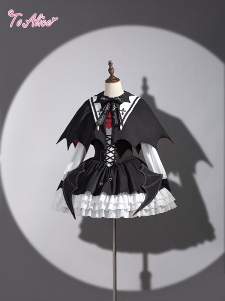 BlackShamrock】F135バットガールビスチェ風ジャンパースカート - To Alice