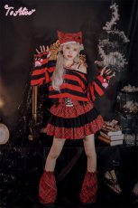 画像10: 【ToAlice】F141キャットガールボーダーショートトップス【30％OFF】 (10)