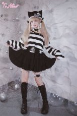 画像13: 【ToAlice】F141キャットガールボーダーショートトップス【30％OFF】 (13)