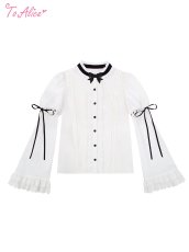 画像1: 【ToAlice】F143キャットガール2way姫袖ブラウス【30％OFF】 (1)