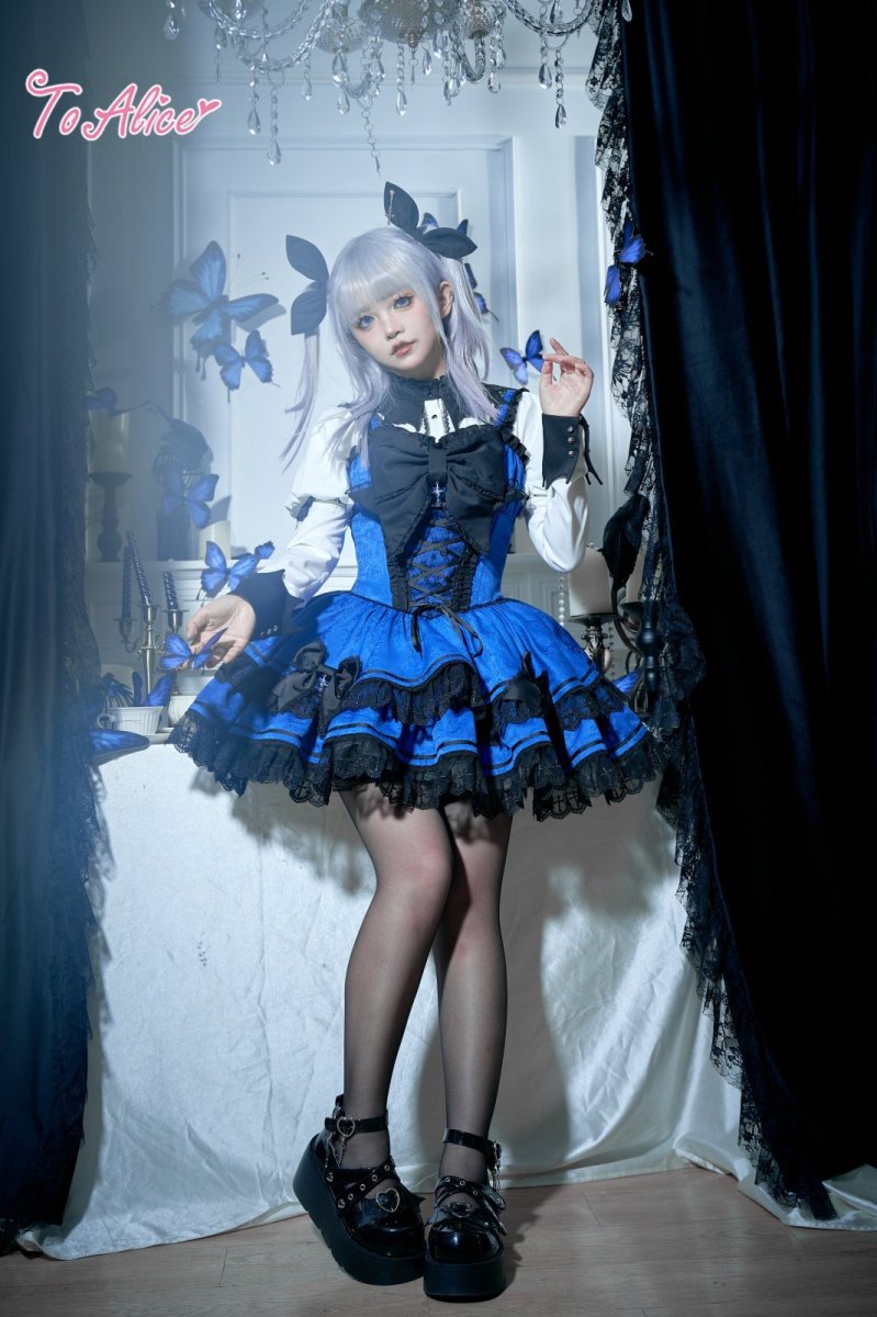 画像10: 【BlackShamrock】F145コウモリ襟2Wayスリーブブラウス (10)