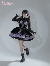 画像6: 【ToAlice】F151ジャカード＆ベロアジャンパースカート (6)