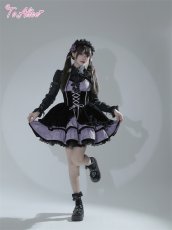 画像5: 【ToAlice】F151ジャカード＆ベロアジャンパースカート (5)