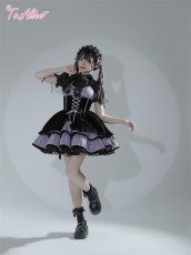 画像7: 【ToAlice】F151ジャカード＆ベロアジャンパースカート (7)