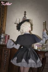 画像9: 【Black Shamrock】F158 ダークアカデミアレイヤード風ジャンパースカート (9)