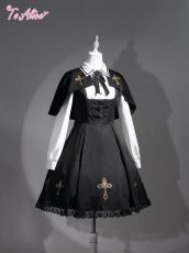 画像1: 【ToAlice】F164魔法学園ケープ付きワンピース (1)
