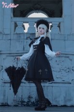 画像12: 【ToAlice】F164魔法学園ケープ付きワンピース (12)