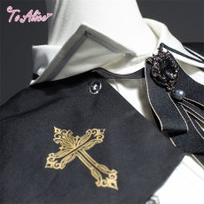 画像3: 【ToAlice】F164魔法学園ケープ付きワンピース (3)