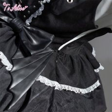 画像3: 【ToAlice】F167 Gothic Devilコルセット風ティアードスカート (3)