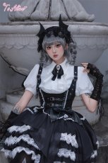 画像9: 【ToAlice】F167 Gothic Devilコルセット風ティアードスカート (9)