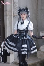 画像11: 【ToAlice】F167 Gothic Devilコルセット風ティアードスカート (11)