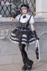 画像13: 【ToAlice】F167 Gothic Devilコルセット風ティアードスカート (13)