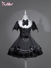 画像1: 【ToAlice】 F171 DollyBlackワンピース (1)