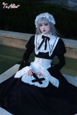 画像7: 【ToAlice】FS73ロイヤルメイドハーフエプロン (7)