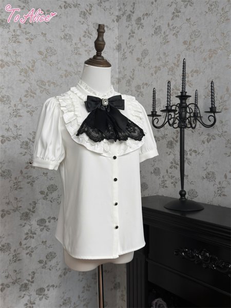 BlackShamrock】F173ジャボ付きスタンドブラウス - To Alice