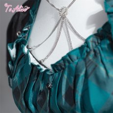 画像4: 【ToAlice】パンクロックティアードジャンパースカート (4)