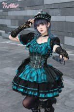 画像23: 【BlackShamrock】パンクロックティアードジャンパースカート (23)