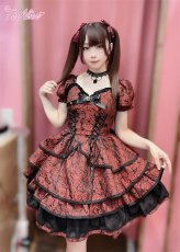 画像18: 【BlackShamrock】F177ブラッディローズティアードワンピース (18)