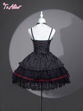 画像3: 【BlackShamrock】F178デビル×クロスコルセット風ドレス (3)