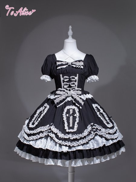 Black Shamrock】F181 Gothic Dollワンピース - To Alice