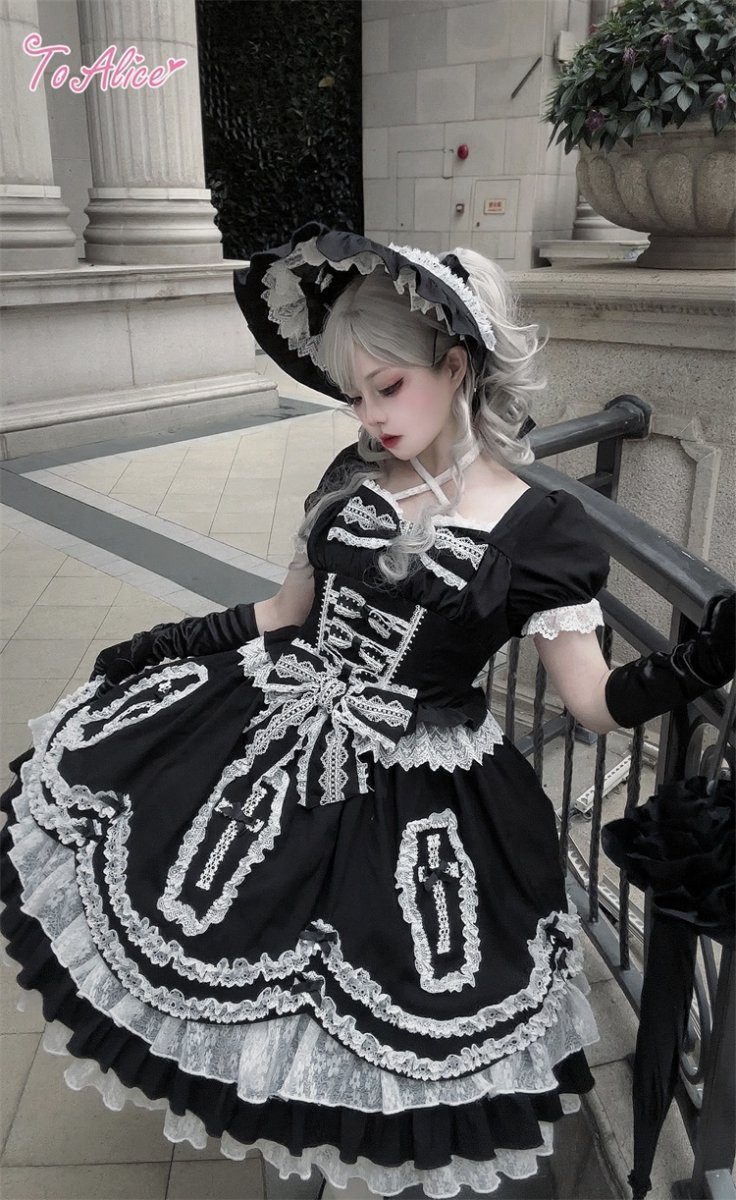 画像6: 【BlackShamrock】FS77フリルハーフボンネット (6)