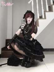 画像10: 【ToAlice】F188総レース変型襟ブラウス (10)