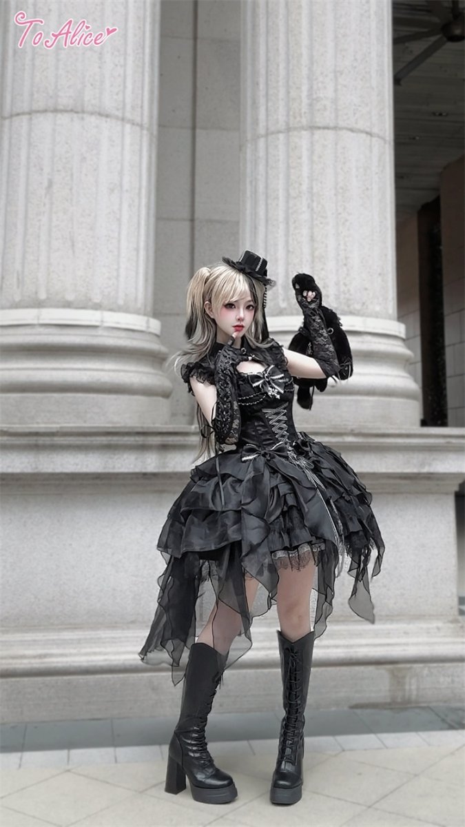 画像12: 【BlackShamrock】FS86ローズブラックパールミニハット (12)