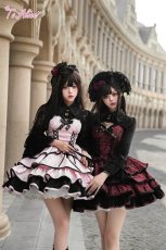 画像4: 【ToAlice】F200総レースベルトデザインボレロ (4)