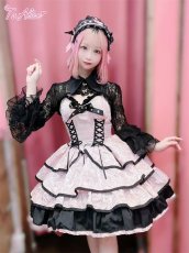 画像23: 【BlackShamrock】F194ジャカードロ－ズジャンパースカート (23)