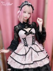 画像22: 【BlackShamrock】F194ジャカードロ－ズジャンパースカート (22)