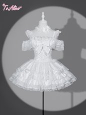 画像2: 【BlackShamrock】FS89 ホワイトレースチョーカー (2)